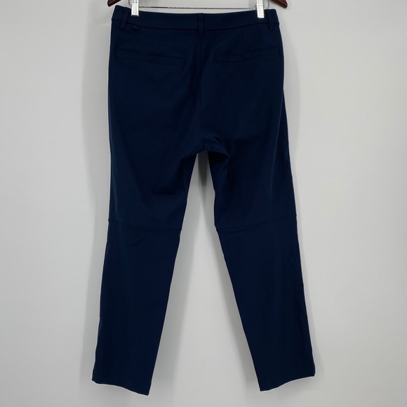 Lululemon Commission Pants Mens 31x27 Navy Blue Slim Fit Stretch Warpstreme - Picture 3 of 7